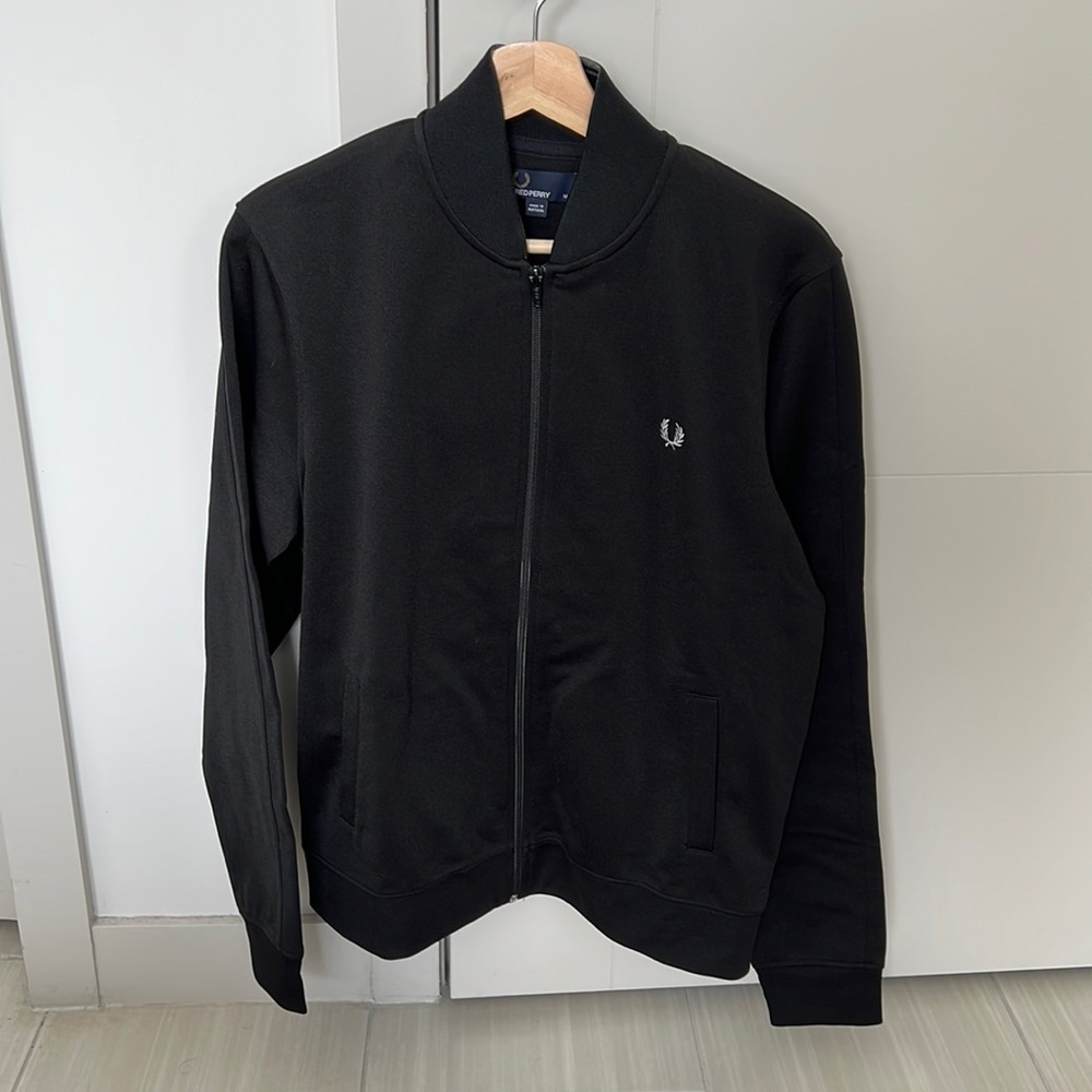 Black Fred Perry jacket size medium